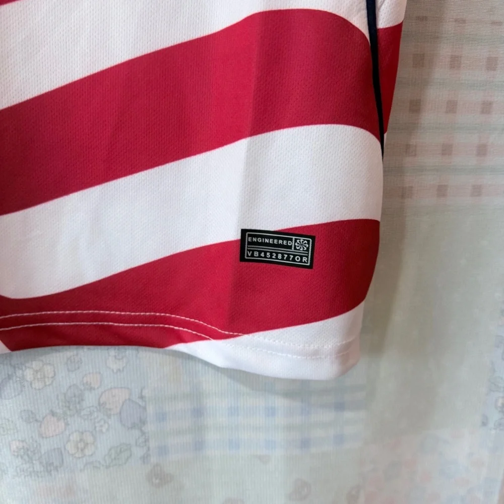 Nike USA Red and White Men's Soccer Jersey #10