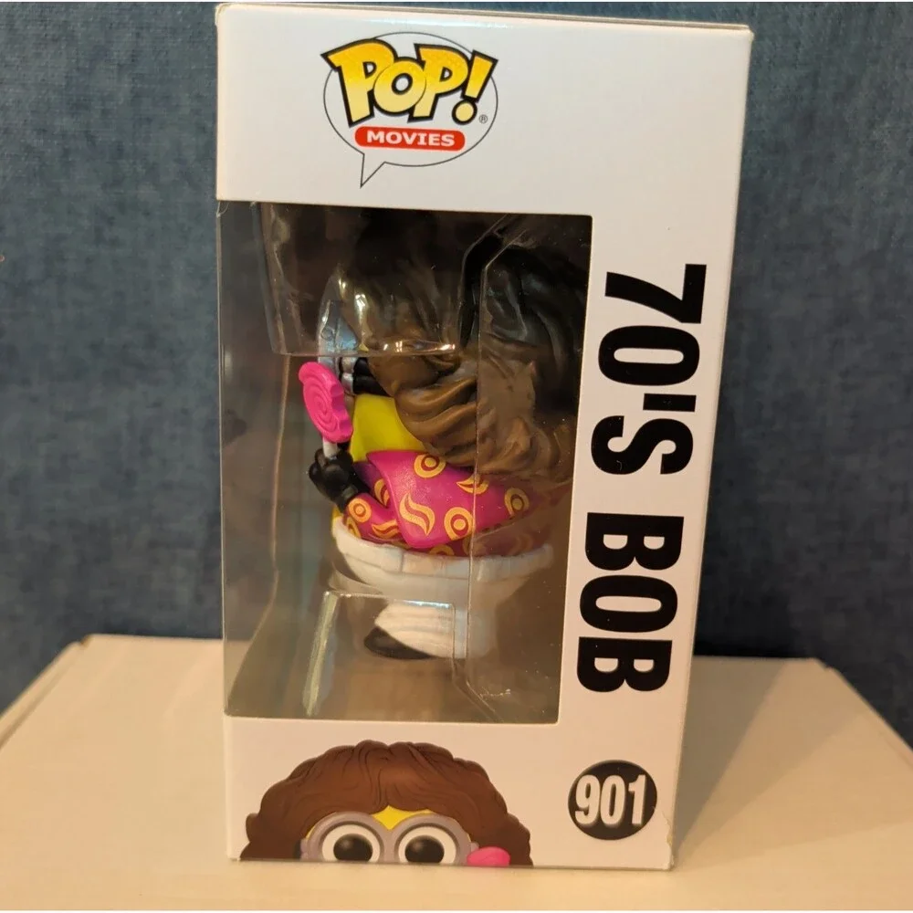 Funko Pop! Movies 901 70s Bob Minions Rise of Gru Vinyl Figure NIB