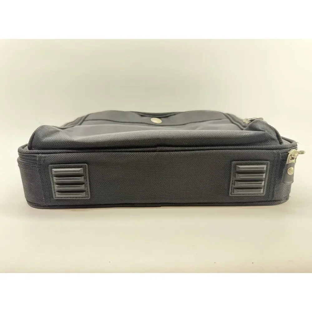 Dell Black Laptop Carrying Case Briefcase Messenger Bag Multiple Compartments