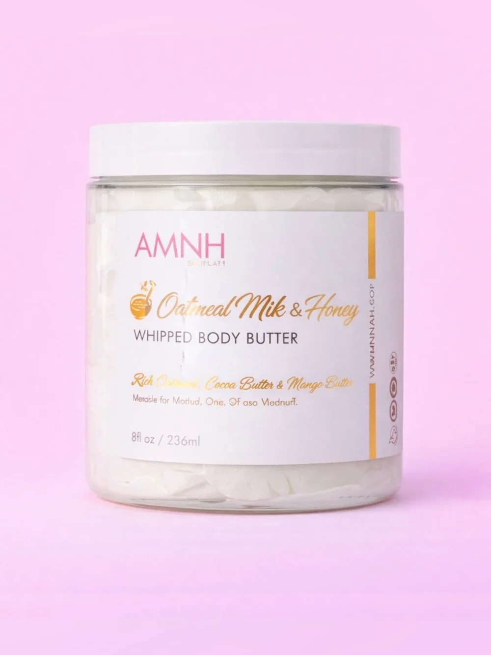 NWT Aminnah Oatmeal Milk & Honey Whipped Body Butter retails $38.00 USD