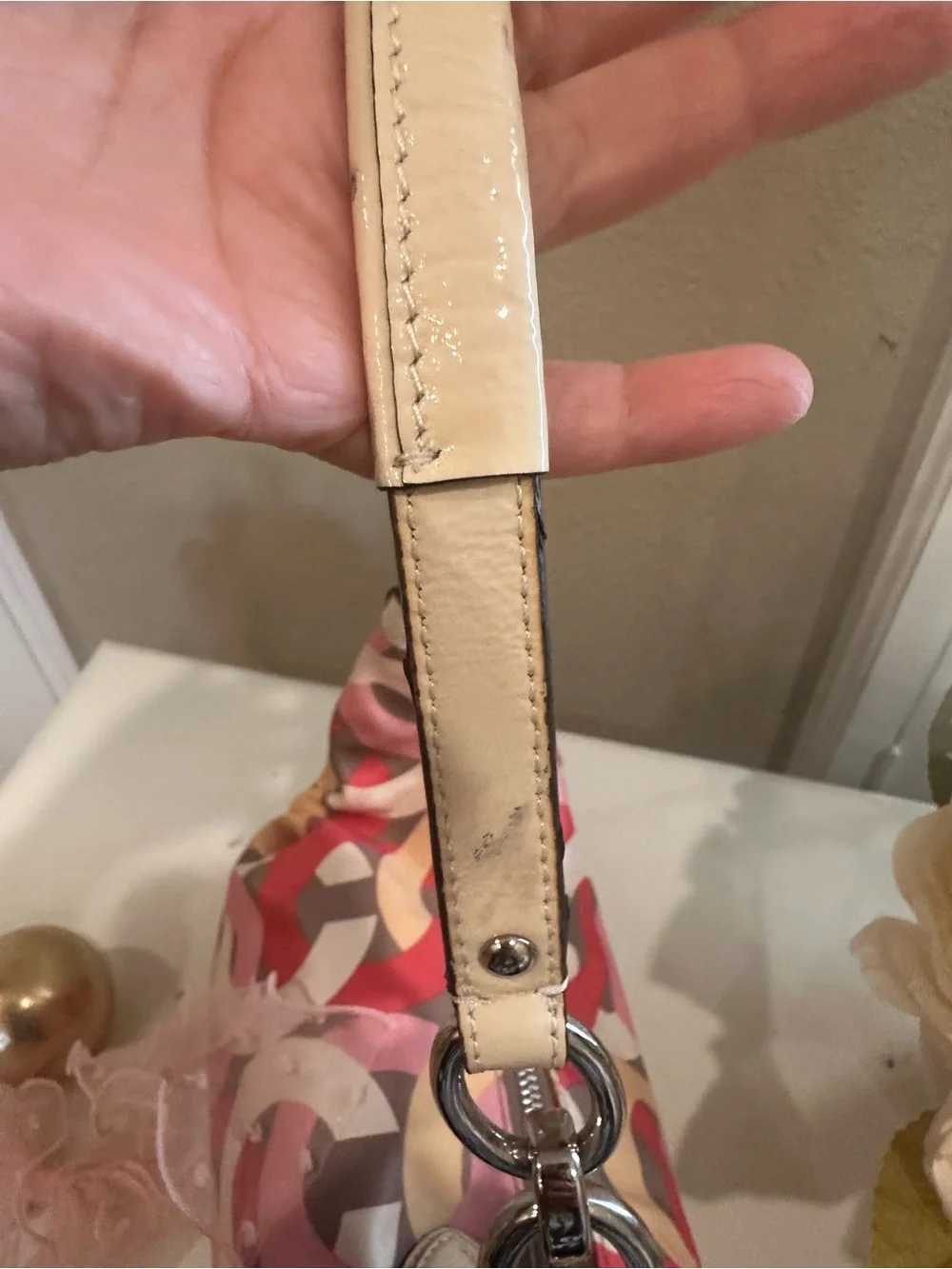 Coach tote interior