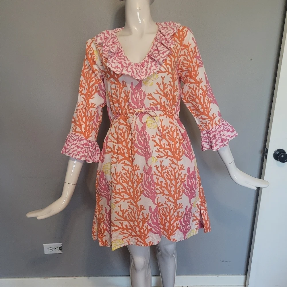 Gretchen Scott Designs Sea Print Coverup, VGUC, Size S