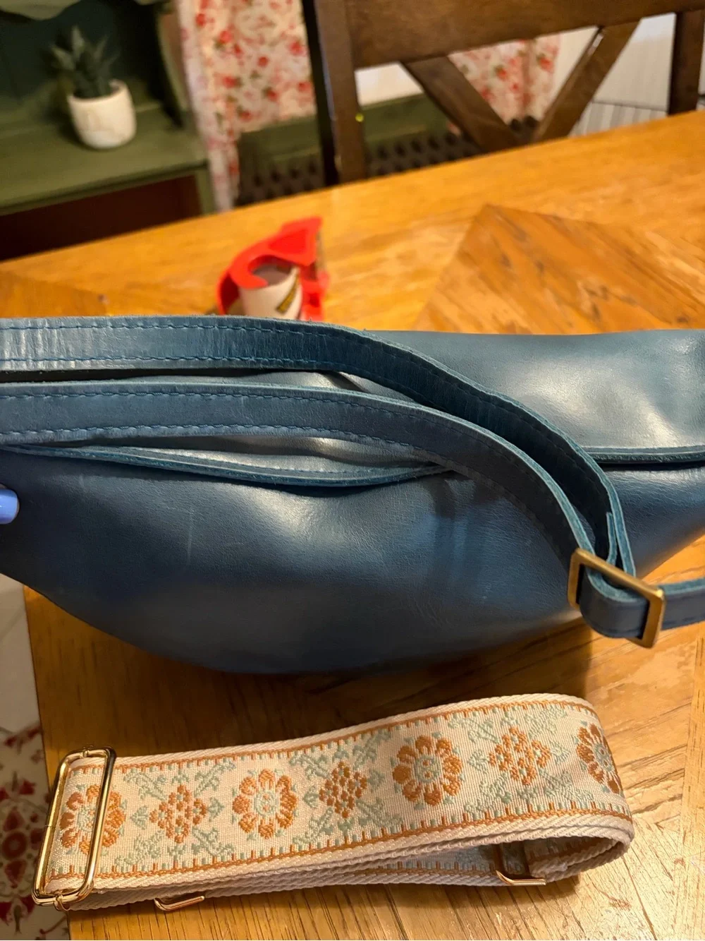 portland leather goods stylish blue