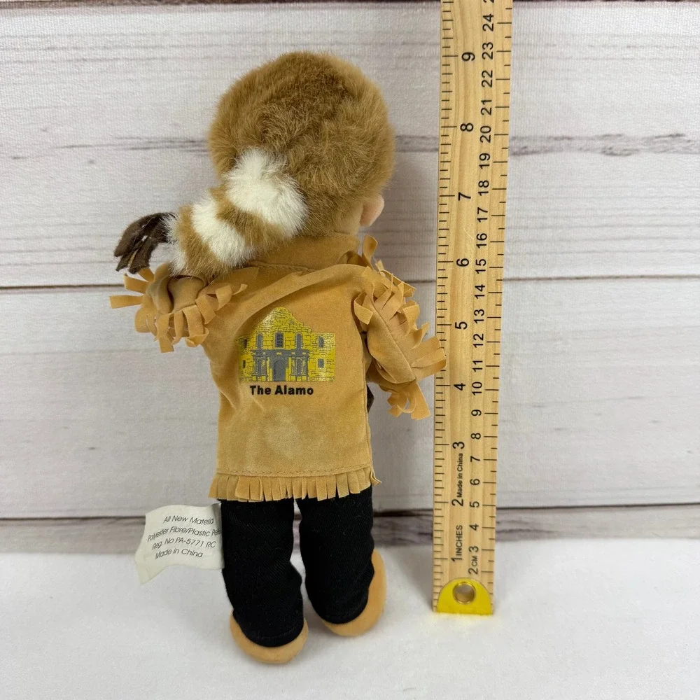 Davy Crockett Plush, Souvenir From The Alamo In San Antonio‎ TX VTG