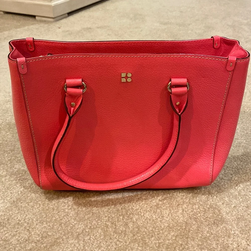 Pink Kate Spade tote with dust bag