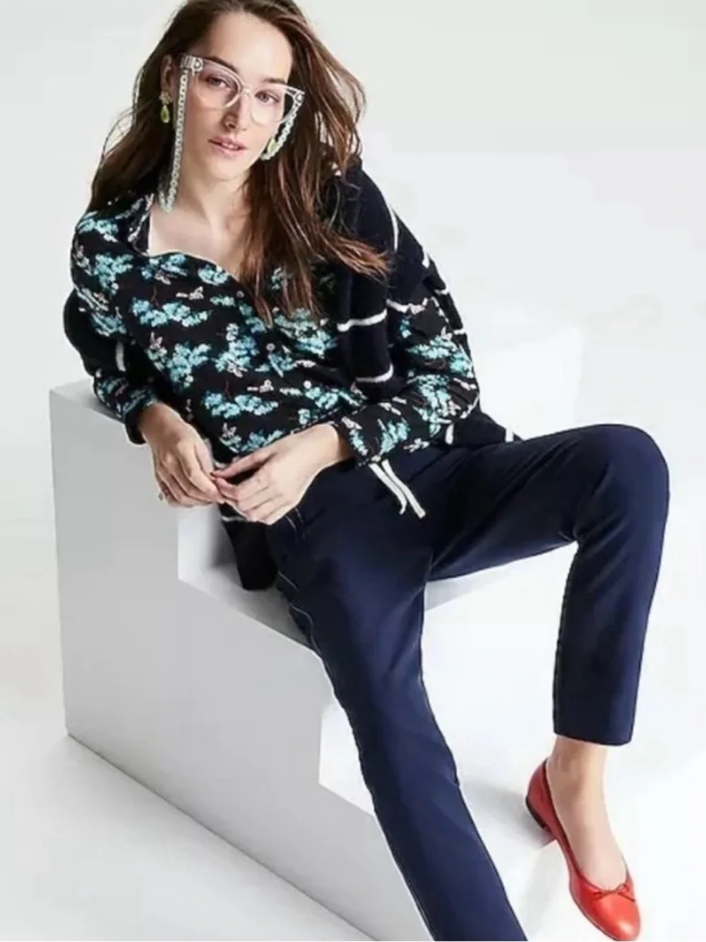 J. Crew black button