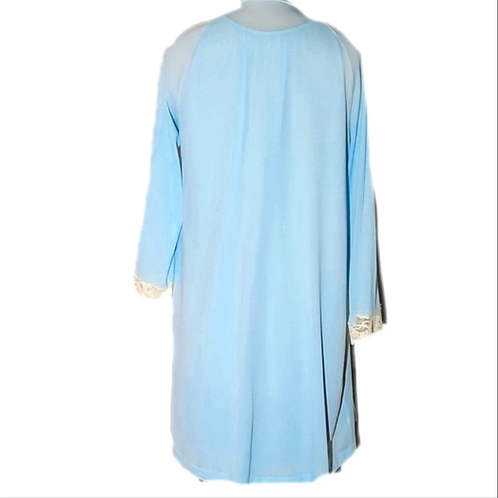 Vintage Van Raalte Robe And Chemise Peignoire Set. Size Small