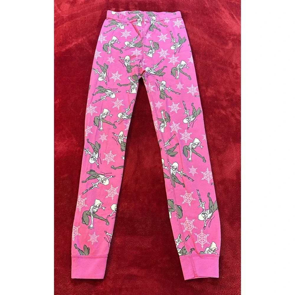 Hanna Andersson Marvel Ghost-Spider Pink Cotton Pajamas Kids Size 10 140cm‎