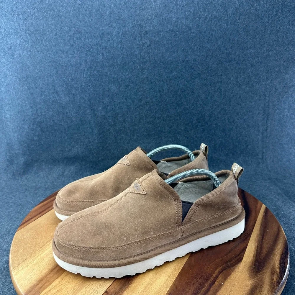 Ugg Romeo Easy Slip Shoes Brown Leather Suede Men Size 10 1113455