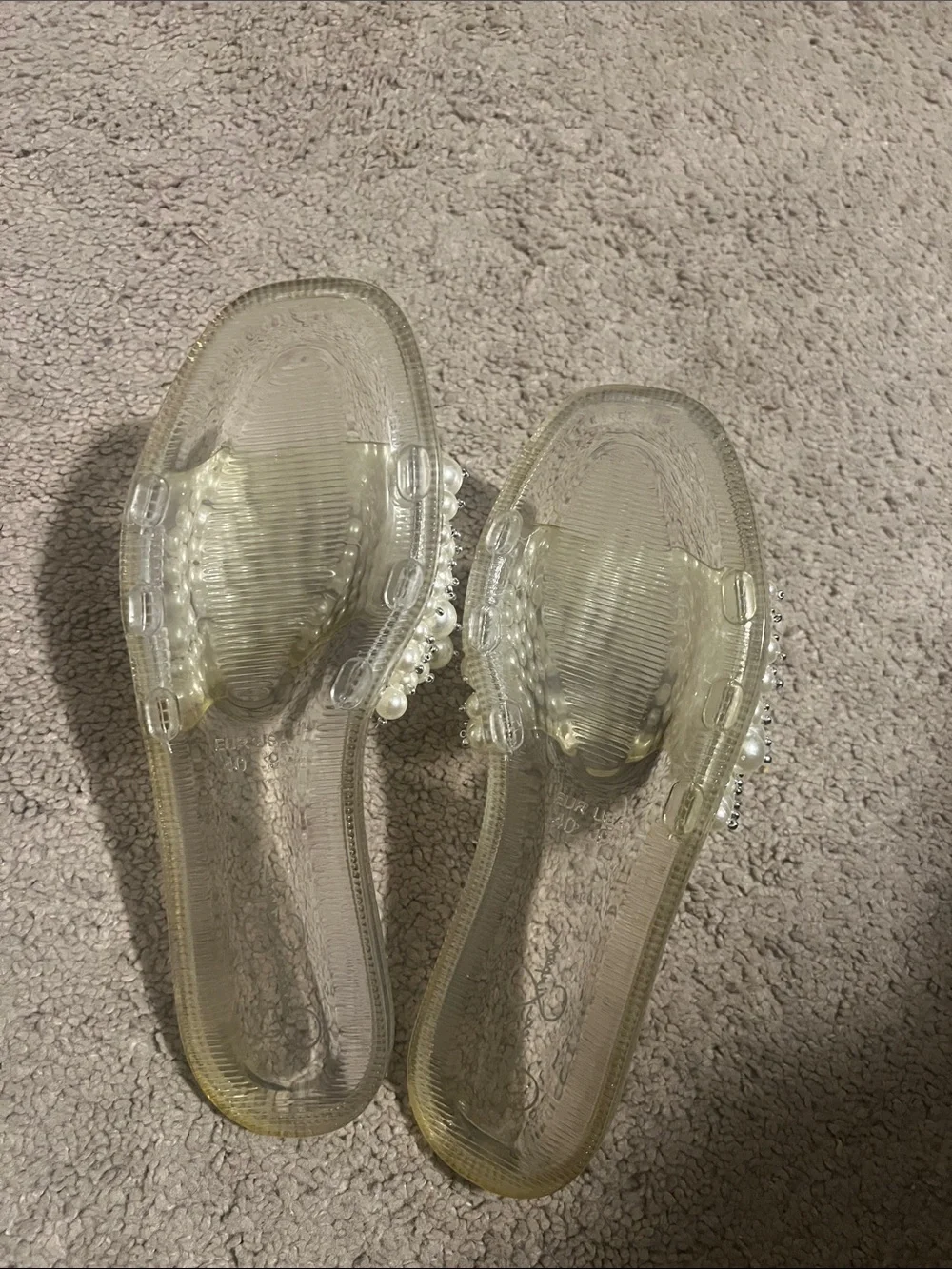 Jessica Simpson Pearl Beaded Slide Sandals