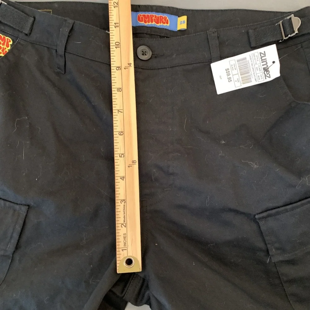 Empyre Cargo Pants Mens 28x30 Black Empyre Stax Loose Fit Adj. Waist Sk8 Street‎