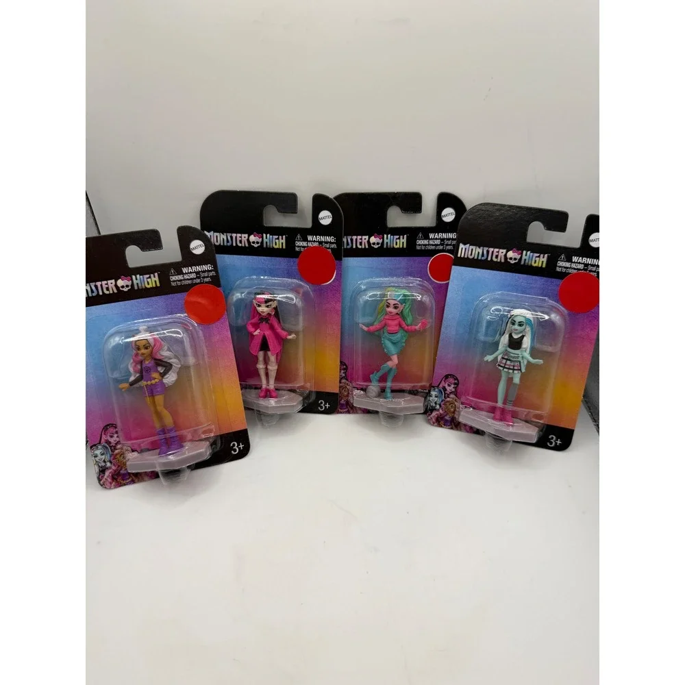 Monster High Mini Set‎ of 4 Clawdeen Draculaura Lagoona Frankie 2024 M8002A