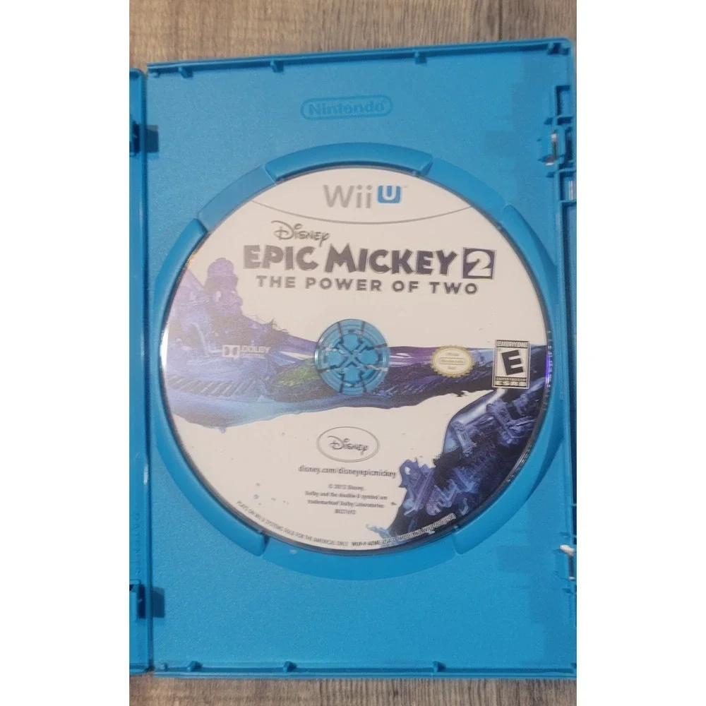 Disney Epic Mickey 2 The Power of Two (Nintendo Wii U, 2012) Complete In Box CIB