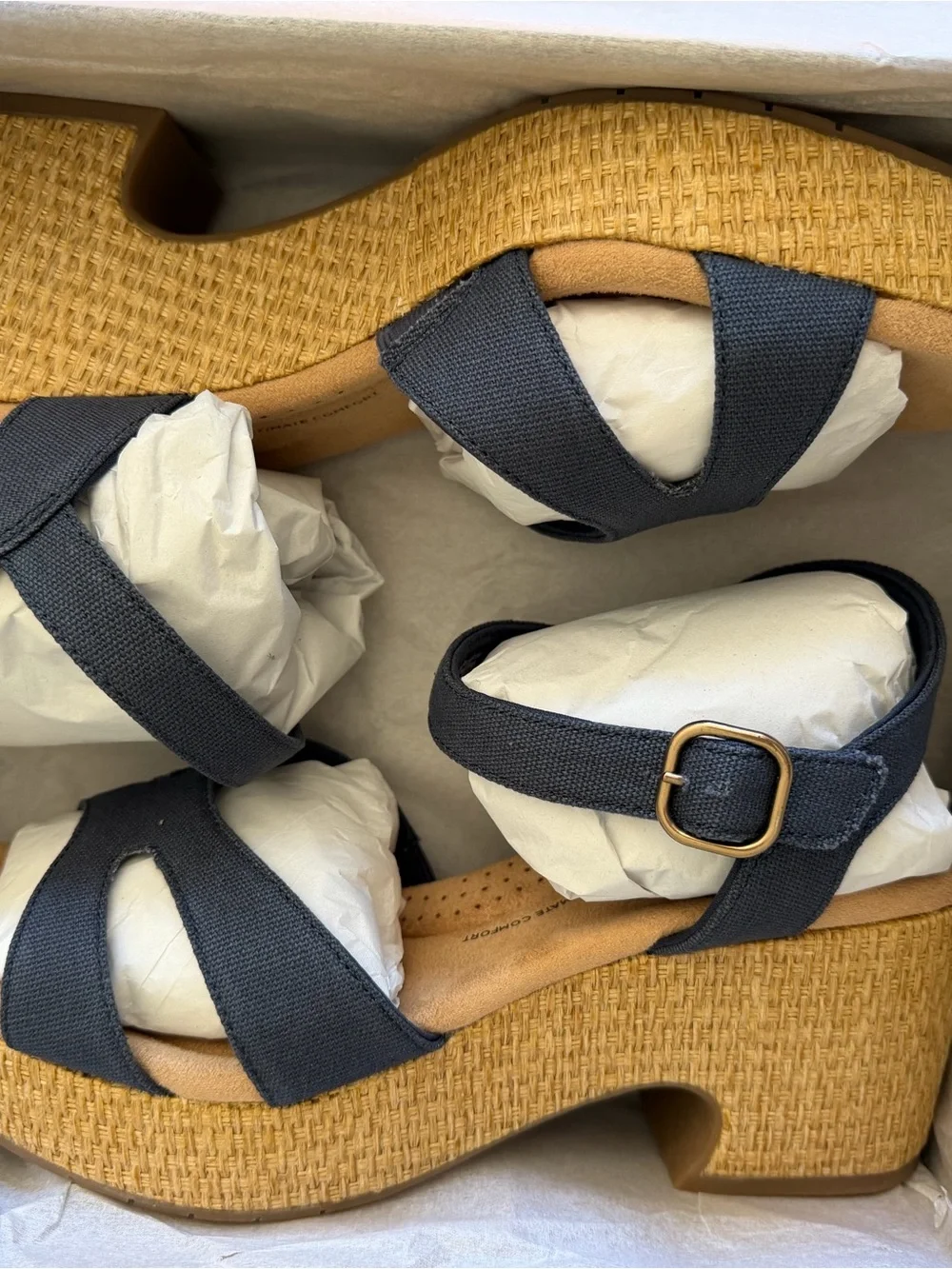 Clarks breathable navy