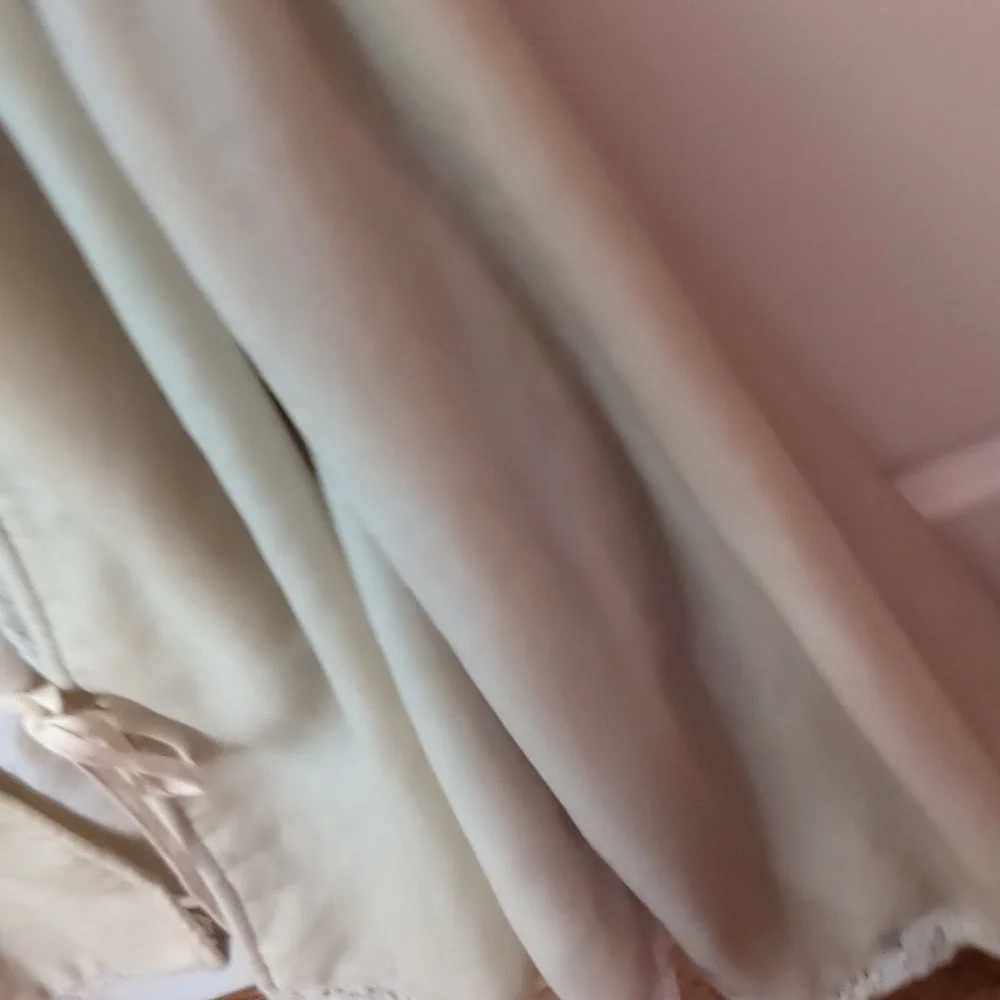 Free People cream velvet