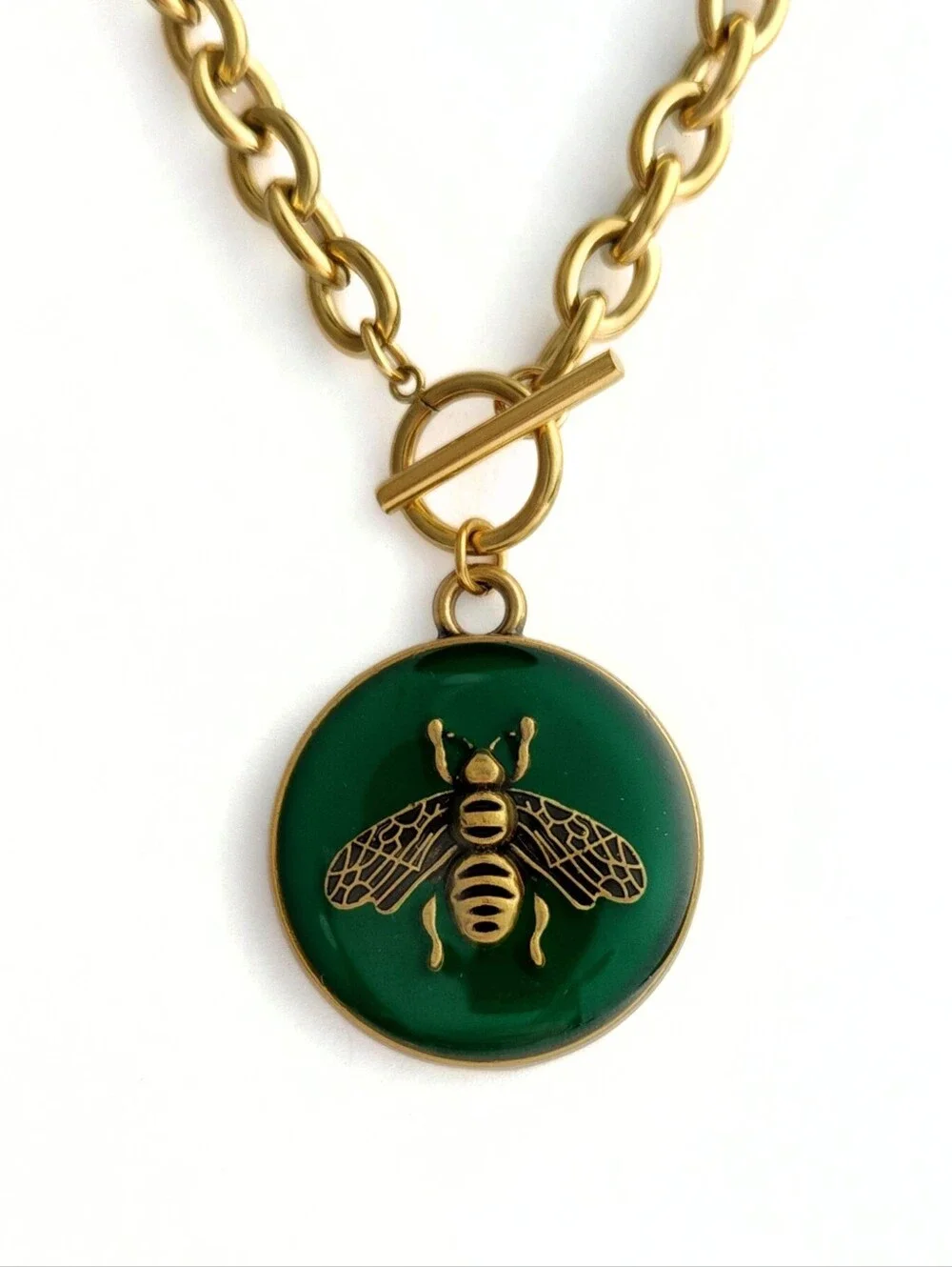Gucci - Repurposed Bee Charm Necklace