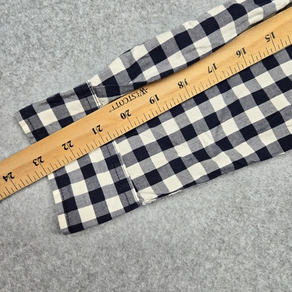 GapKids Shirt‎ Boys 13-14 Years Blue Check Button-Up Long Sleeve Pocket