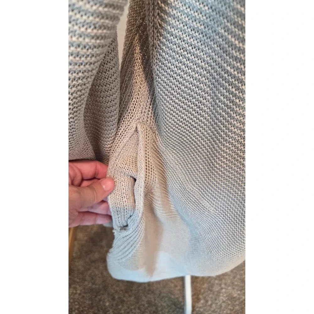 Banana Republic Waterfall Cardigan Italian Linen‎ Draped Beige Coastal Medium