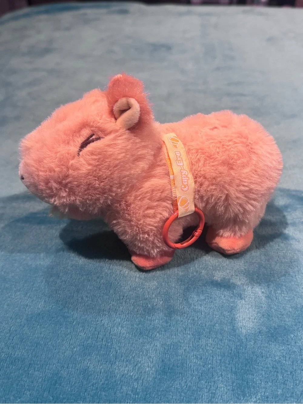 Capybara Plushie Bag Charm by Capy-Era - Orange