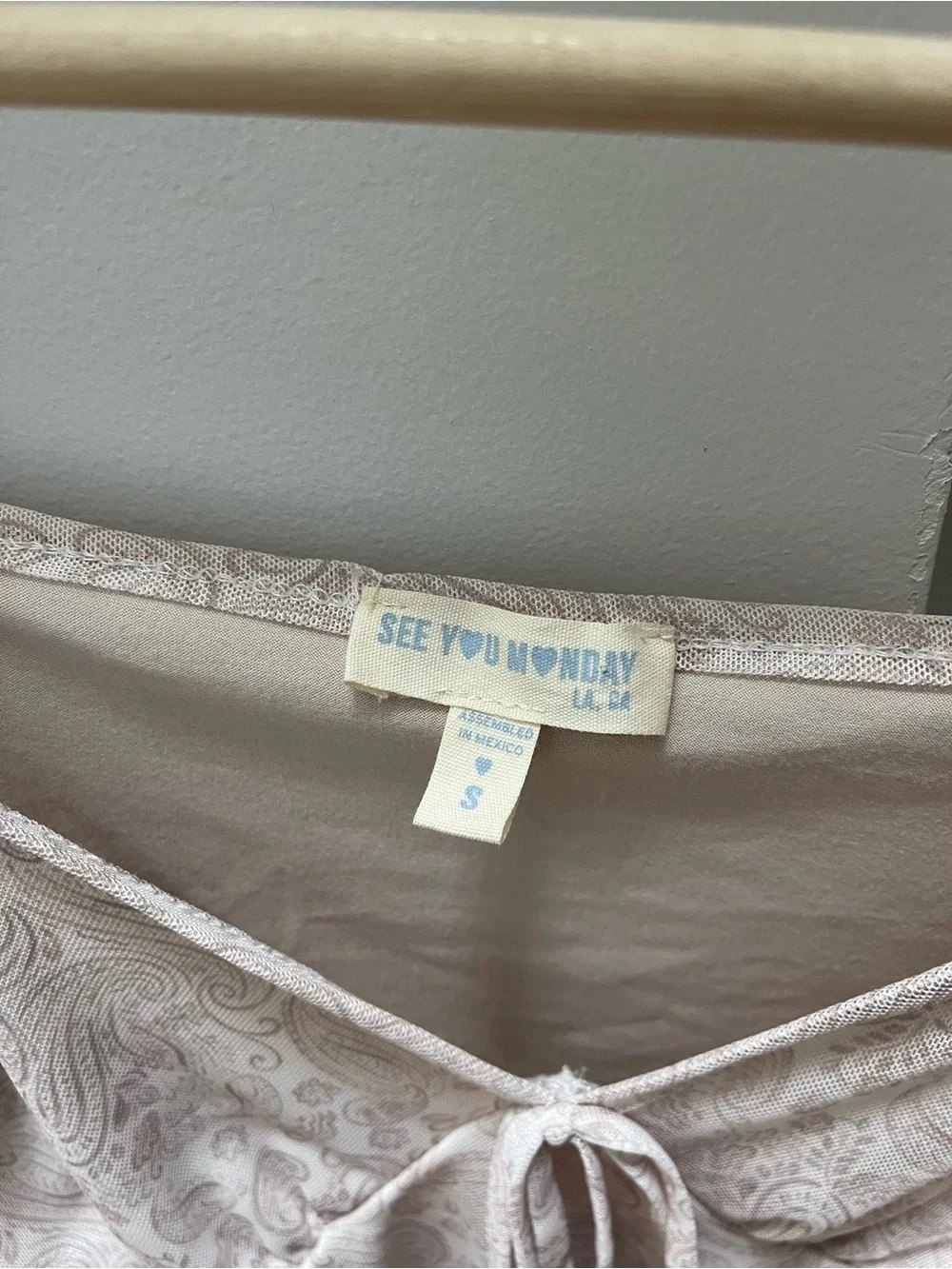 See You Monday light taupe