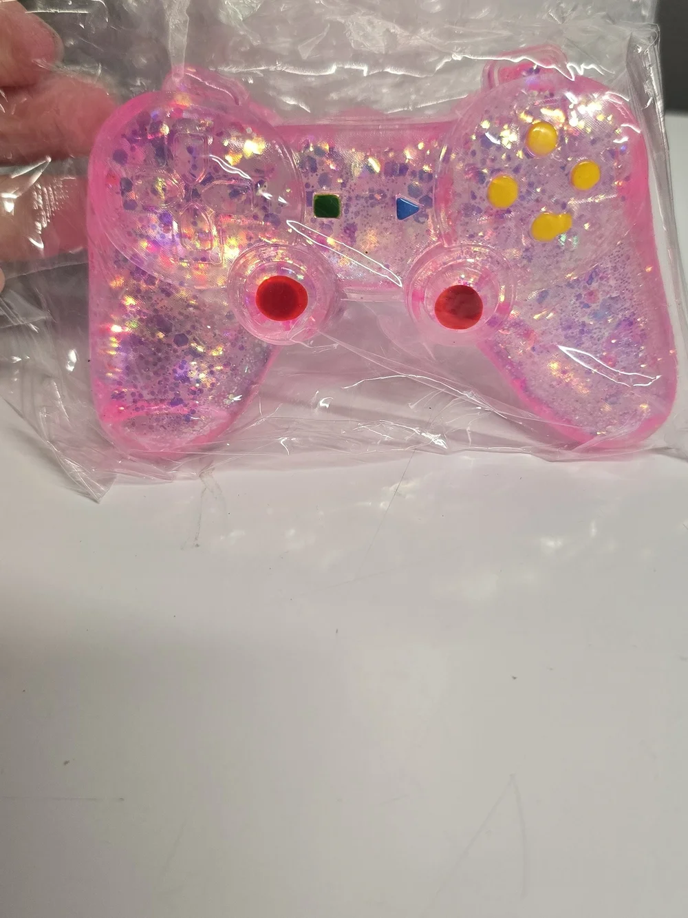 Pink Glitter Sugar Squishy Controller