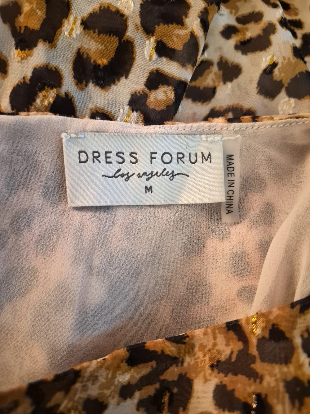 Dress Forum sheer leopard