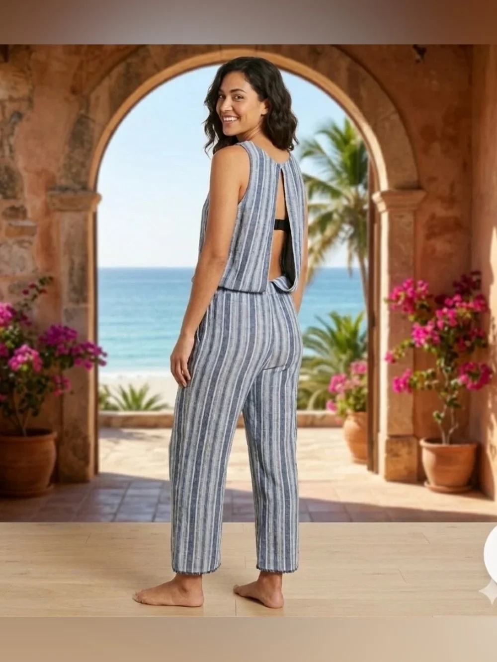 cloth & stone sleeveless jumpsuit