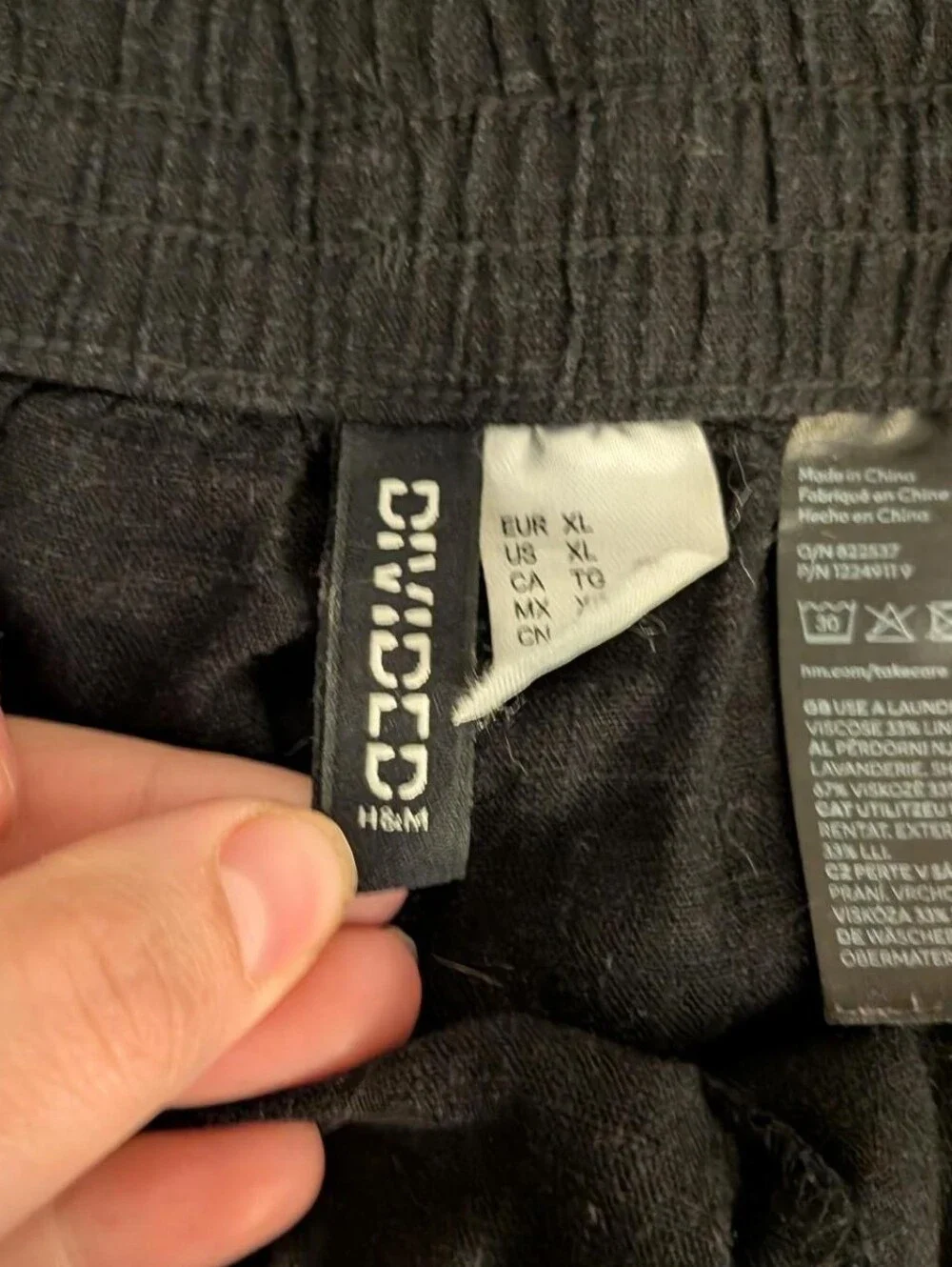 H&M frayed hem