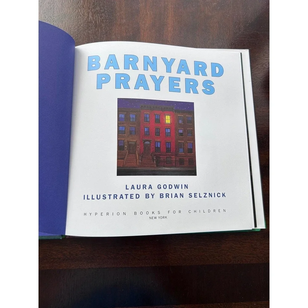 Lot of 3 Books Barnyard Prayers Book Brian Selznick Neopets Sheep Hallmark Mouse