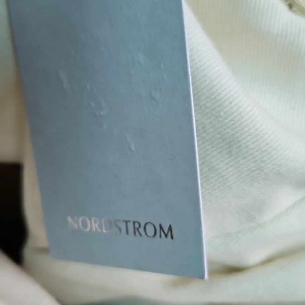 Nordstrom Pink and Cream Woven Tote