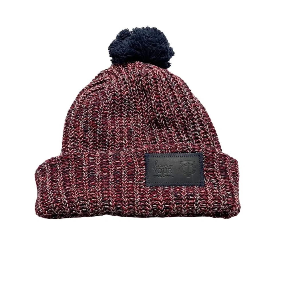 Love Your Melon Minnesota Twins Knit Pom Pom Beanie Winter Hat Red Blue Black
