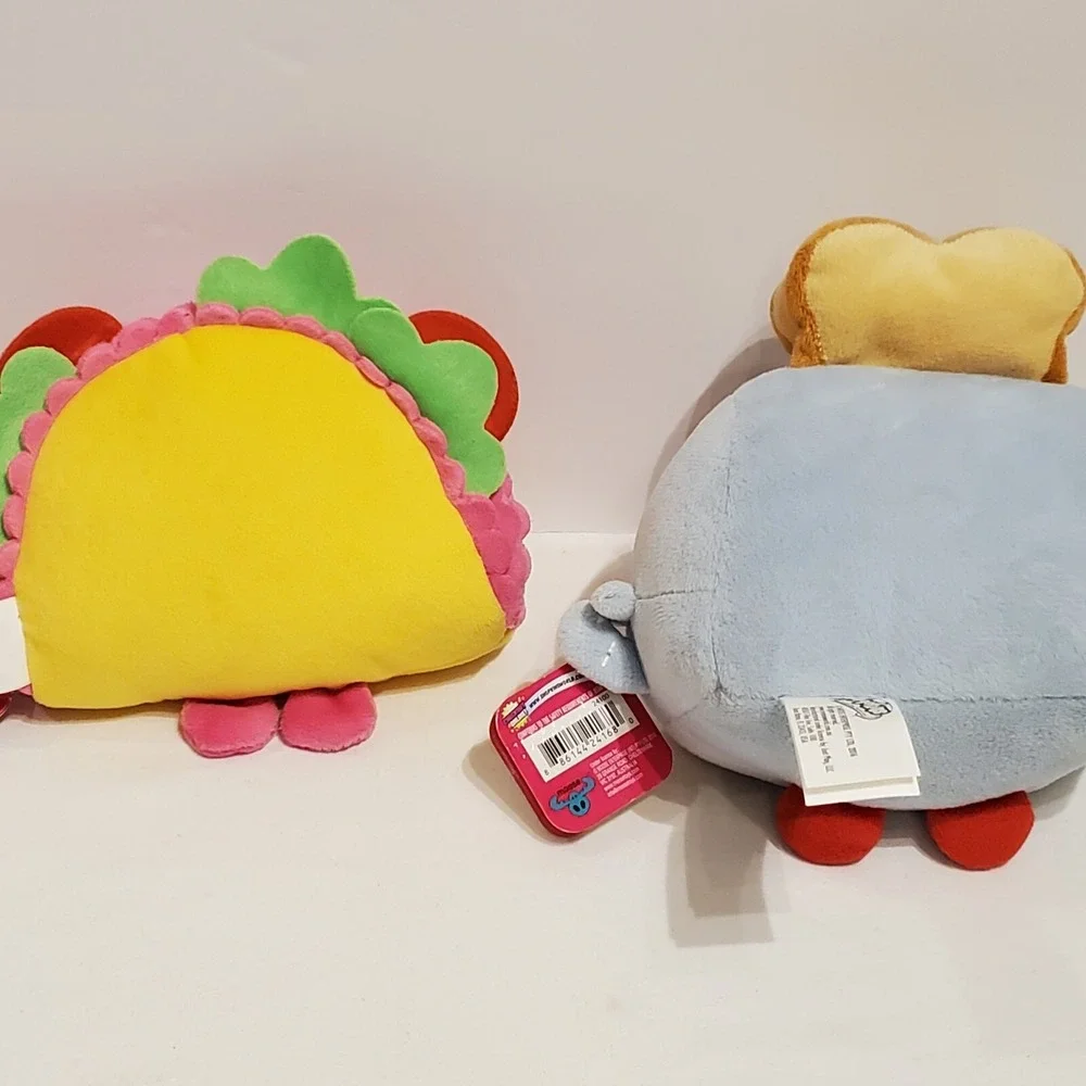 Shopkins Toasty Pop and Taco Terrie Soft Plush 2013 Stuffed Animal Toy with Tags
