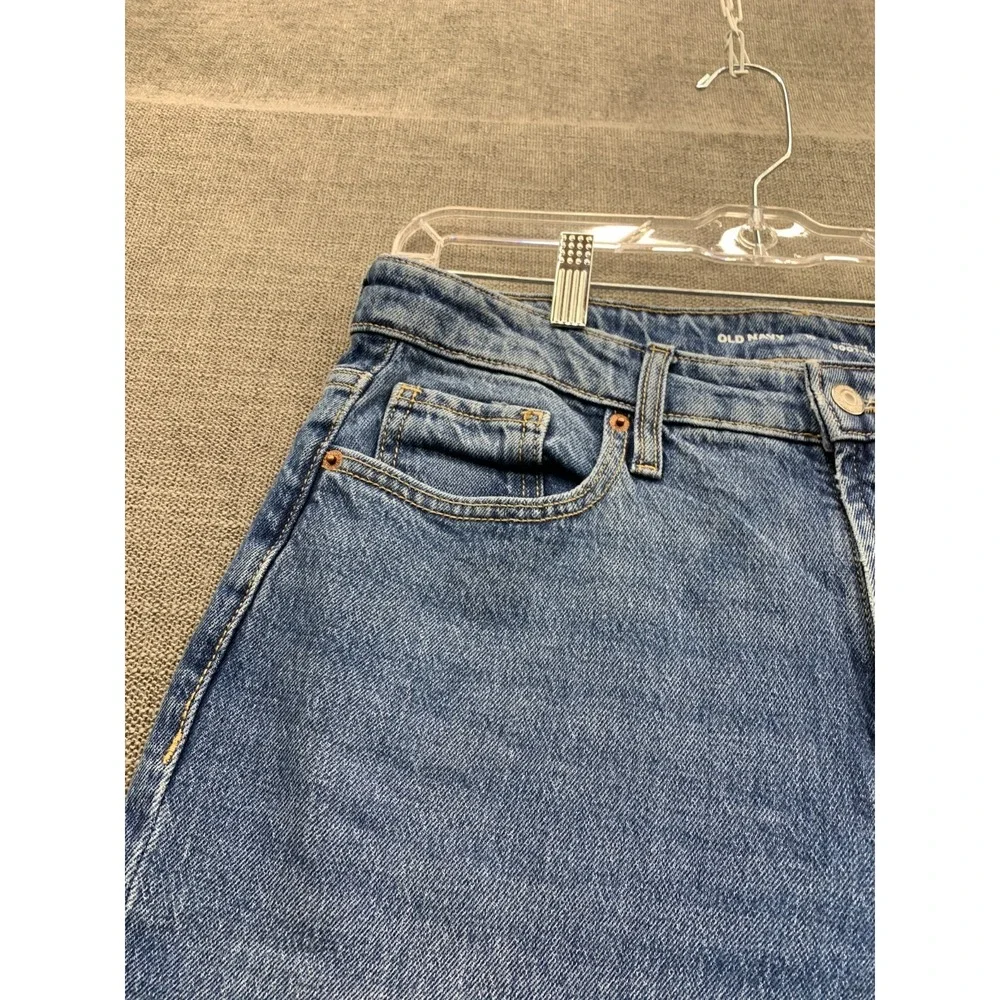 Old‎ Navy Bootcut Jeans Womens 10 Blue Whiskering Denim Medium Wash Mid Rise