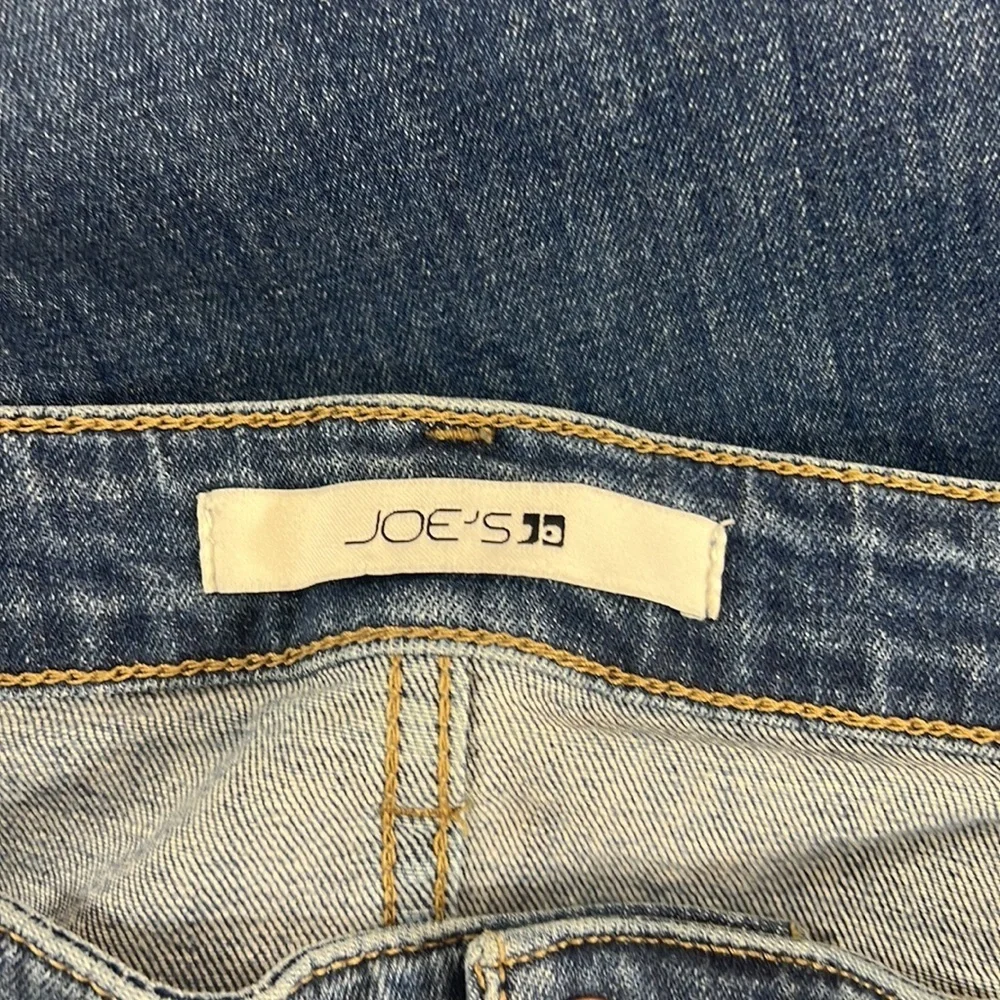 Joe's Jeans Womens 31 High Rise Ankle Skinny Medium Wash Distressed Cotton Denim