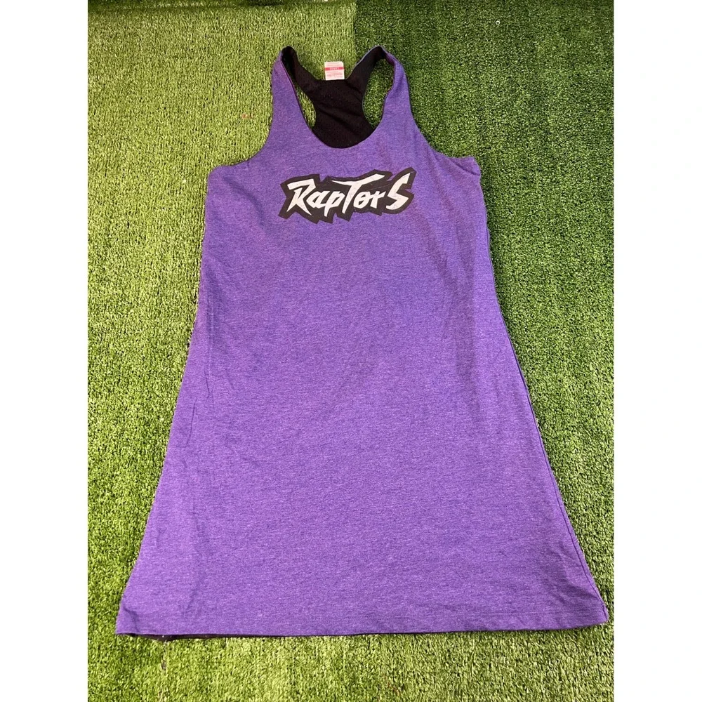 Mitchell & Ness Toronto Raptors Reversible Tank‎ Top Mens Large Purple Black NBA