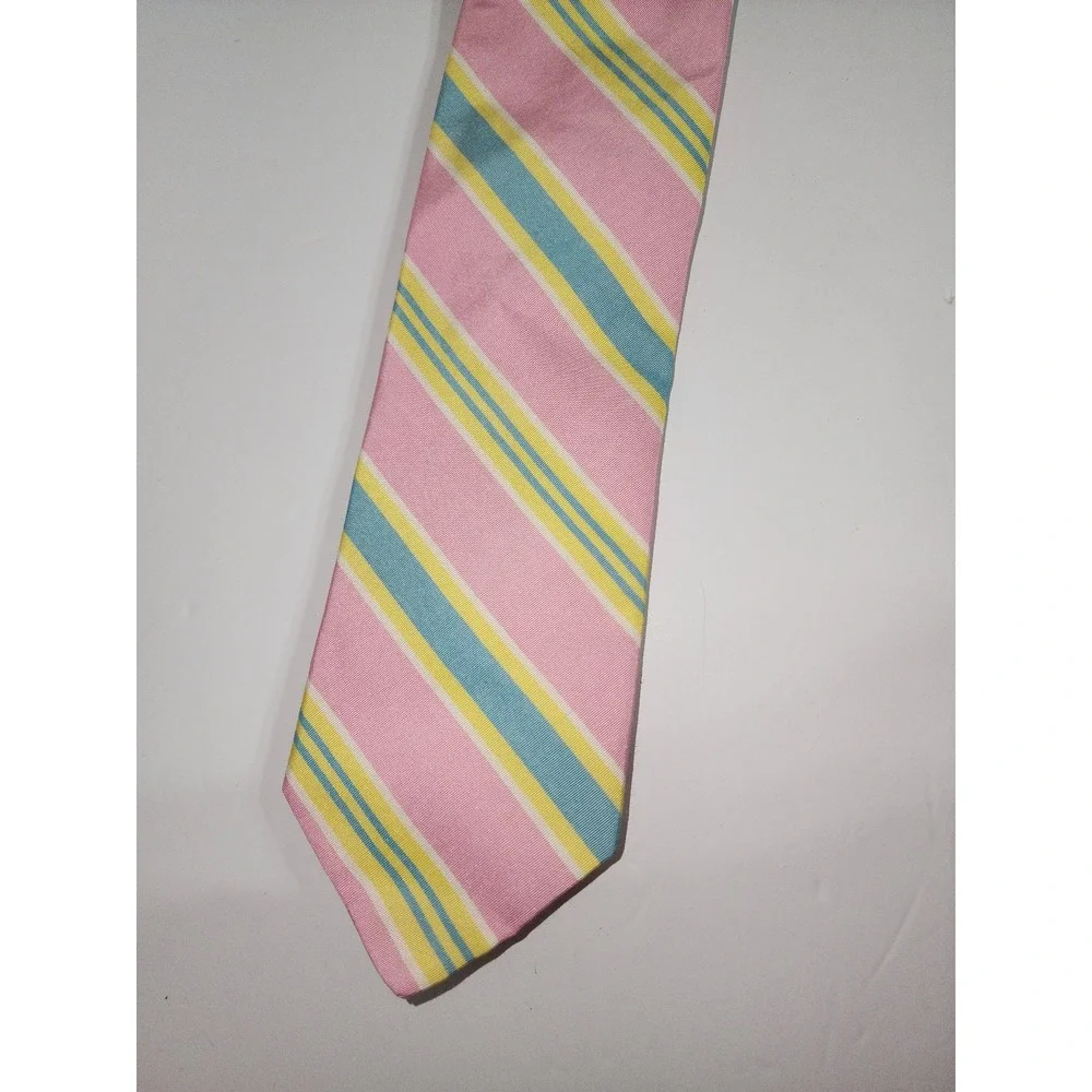 Excellent condition‎ hand woven High Cotton pastel tie