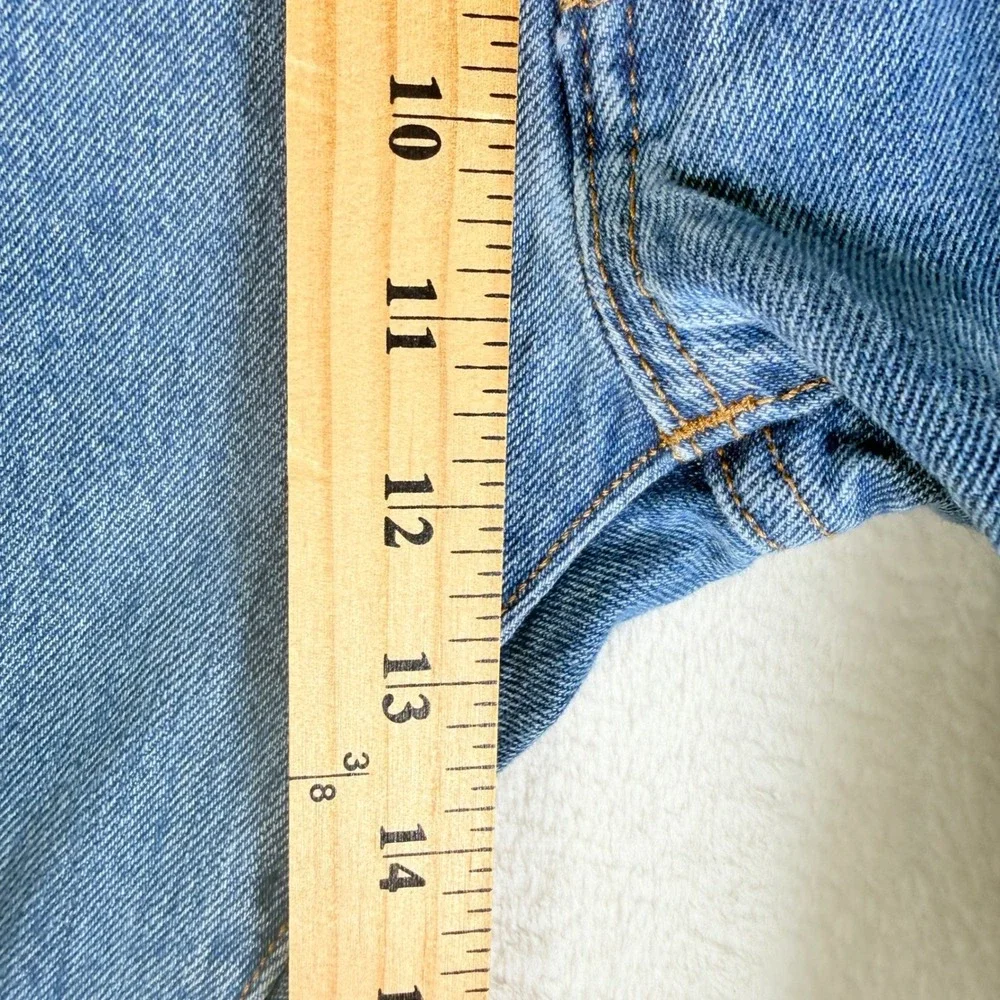 Levi's 501 Button Fly Jeans Light Wash Denim Straight Leg Mens Size‎ 38x32