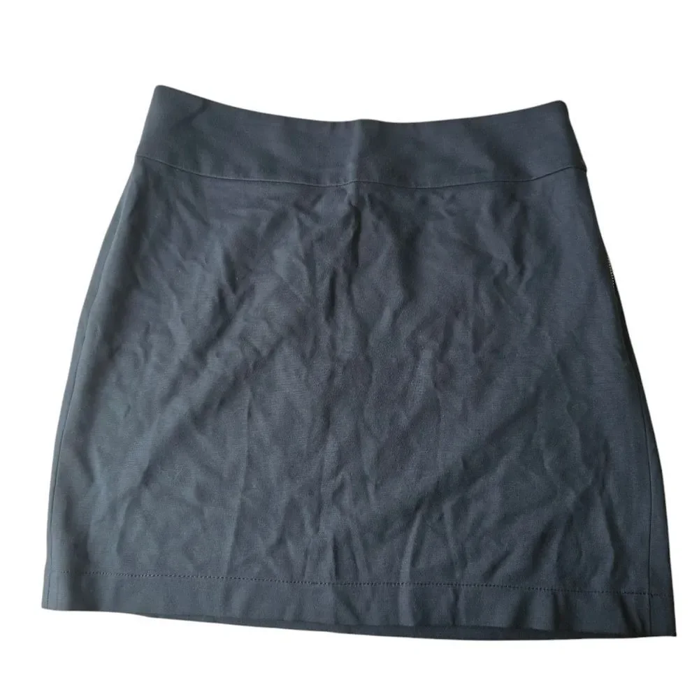 Banana Republic NWT Dayna Ponte Knit Mini Skirt Navy Blue‎ Women's Size 4