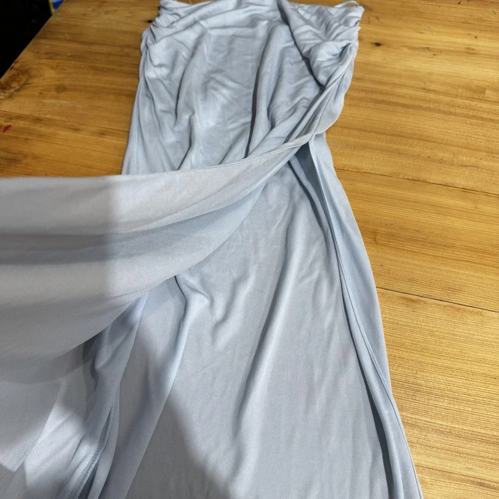 Bec &‎ Bridge Dress Womens 4 Small Ice Blue Lexie Split Maxi Skirt New