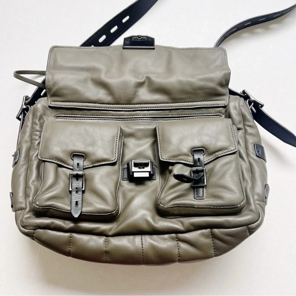 Rag & Bone Field Puffer Crossbody Bag Leather