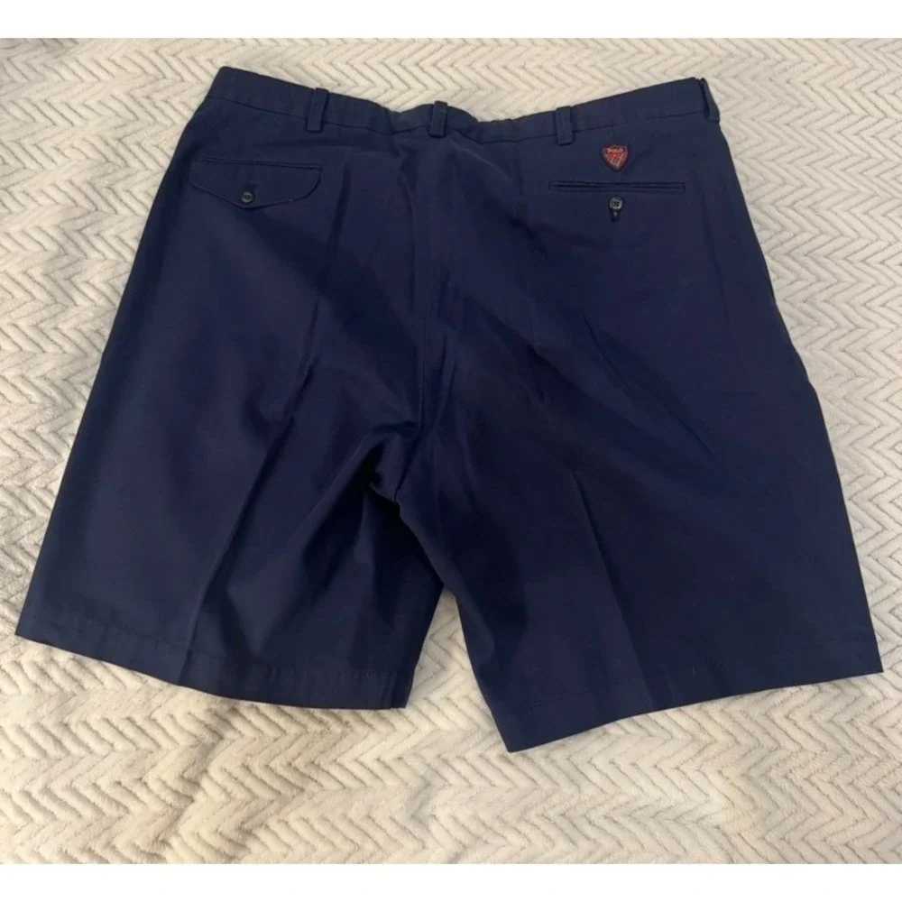 Polo Golf Ralph Lauren Men Navy Blue Fairway Shorts‎ Size 42 Cotton