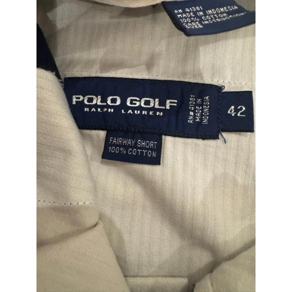 Polo Golf Ralph Lauren Men Navy Blue Fairway Shorts‎ Size 42 Cotton