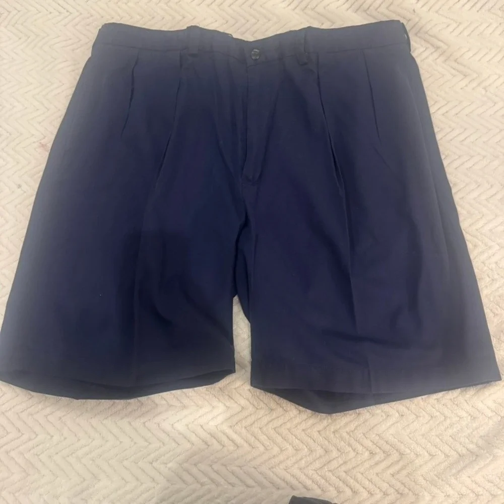 Polo Golf Ralph Lauren Men Navy Blue Fairway Shorts‎ Size 42 Cotton