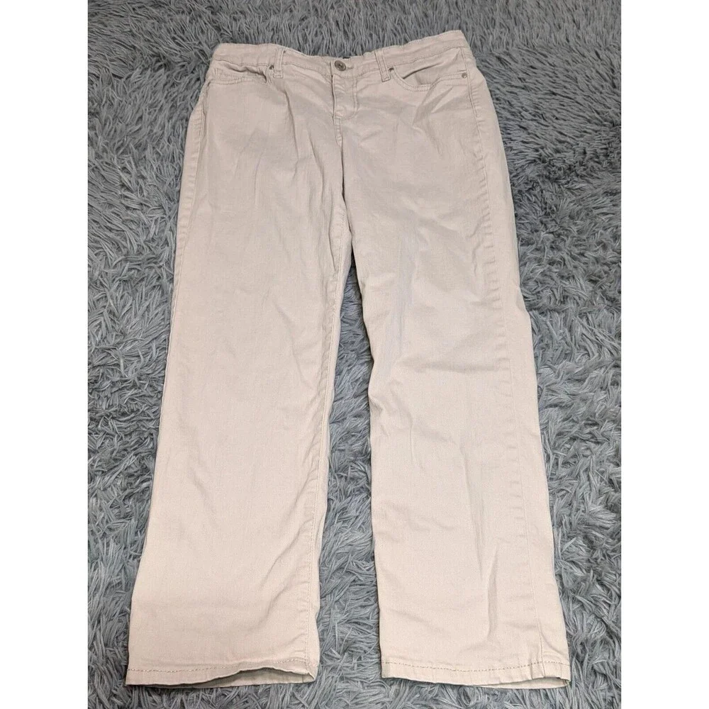 Bandolino Mandie Straight Jeans‎ Womens 12PS 12 Petite 12P Short Stretch 32x26