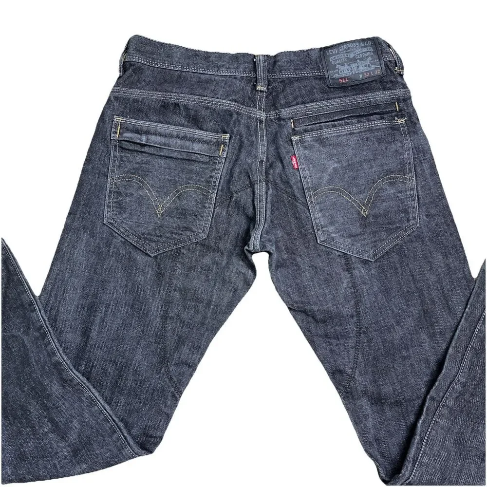 Levi’s 511 Slim Fit Jeans 32x31.5 Dark Gray Utility Variant Angled Back Pockets‎