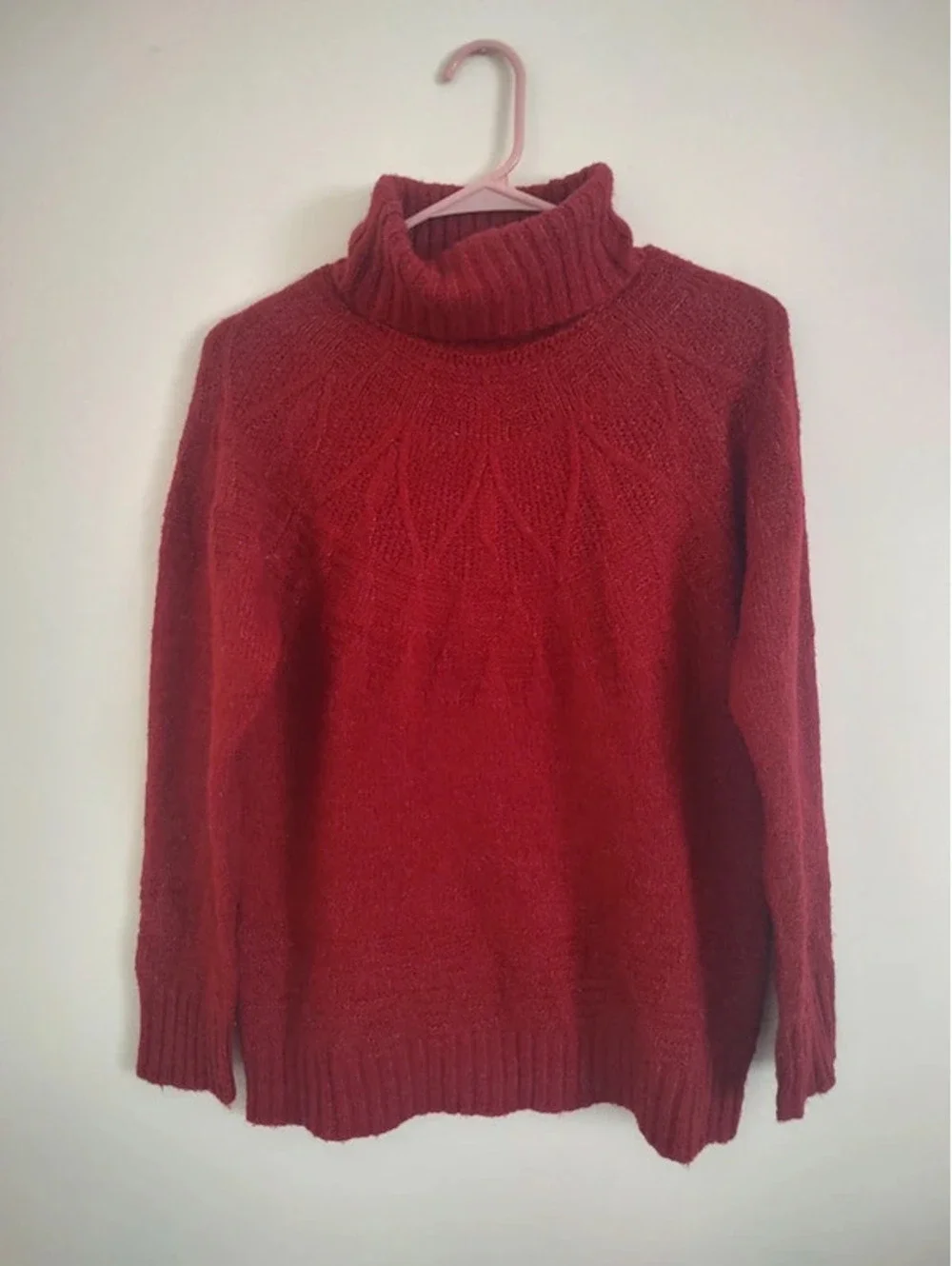 Maurices Red Knit Turtleneck Sweater Size M