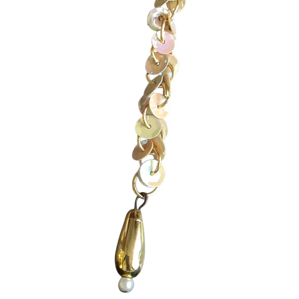 N/A gold sequin
