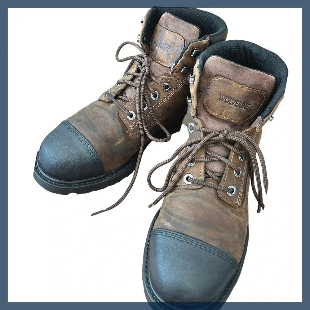 Wolverine Steel Toe Boots Men‎ Size 8 M Waterproof Work Boots ASTM F2413-18