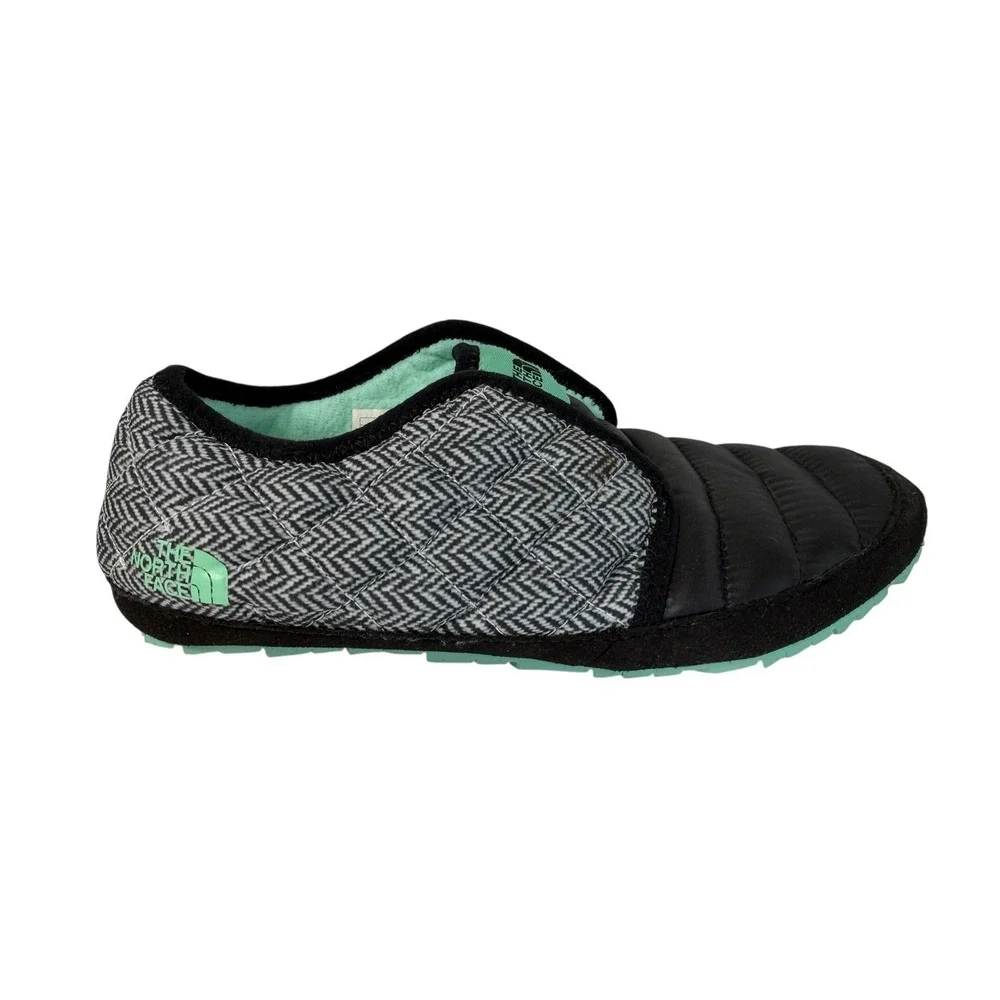 The North Face ThermoBall Traction Mules Black And White Pattern‎ Women's Size 5