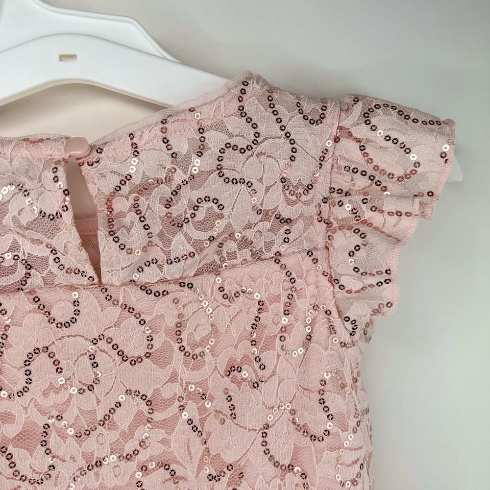 Girls' Flutter Sleeve Dress - Cat & Jack  Blush Pink